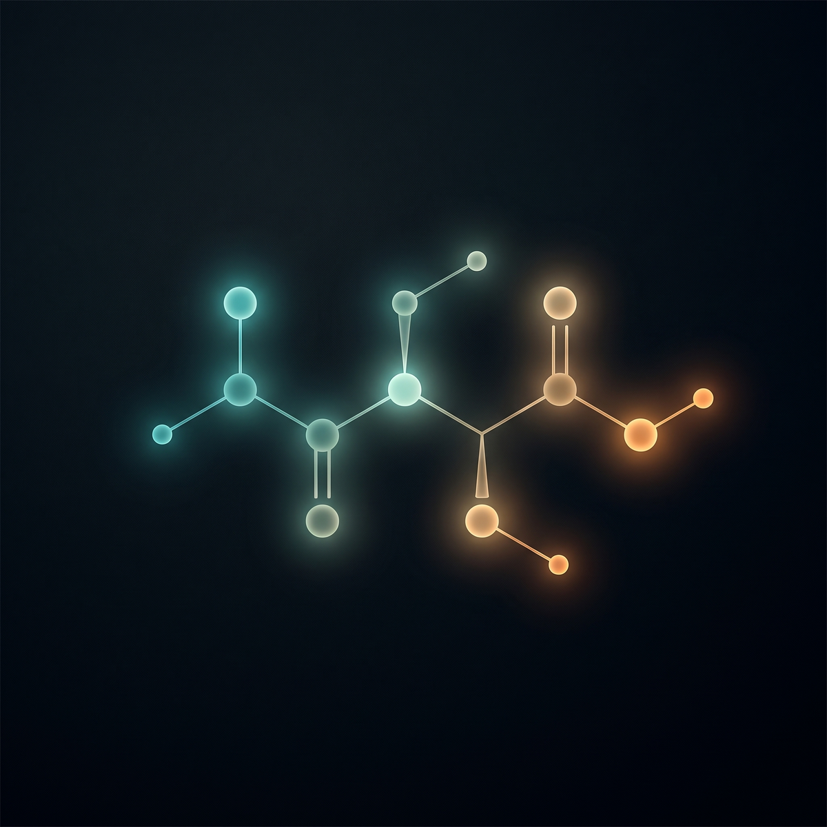 L-Theanine abstract molecular diagram